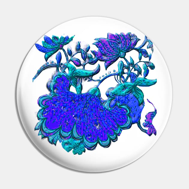 Floral Motif Remake Pin by mindprintz