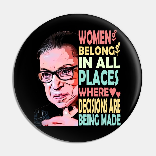 RBG - Rbg Quote - Vintage Pin by Redmart