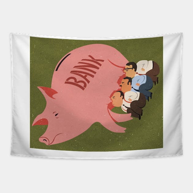 Pig Alt Tapestry by John Holcroft