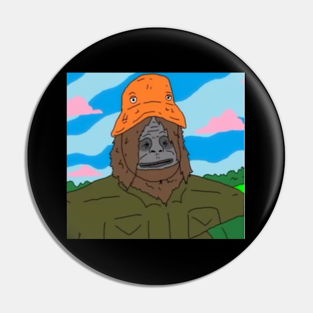 Sassy The Sasquatch Elegance Pin by Geometc Style