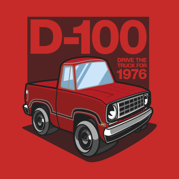 Discover D100 - 1976 (Bright Red) - D100 - T-Shirt