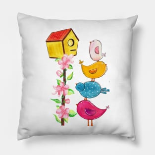 Cute birds Pillow