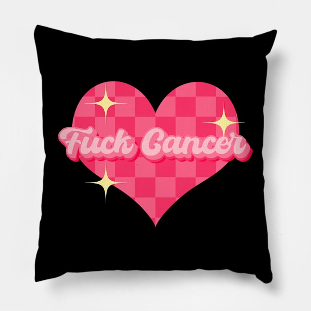 Fuck cancer Pillow by Yuri's art