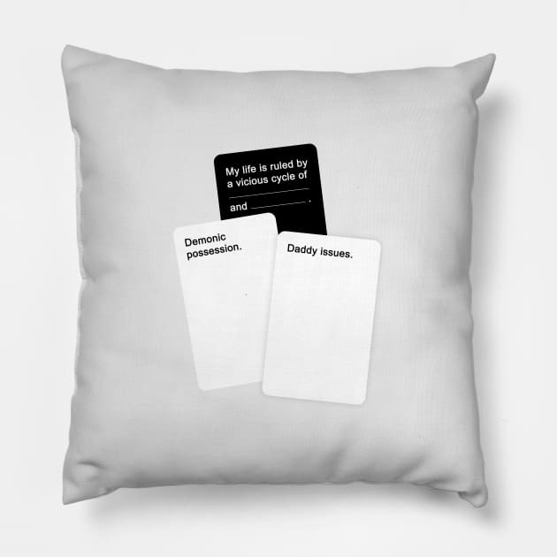 Cards Against Humanity Pillow by honeydesigns
