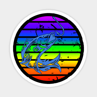 Rainbow Pride Fishing Magnet