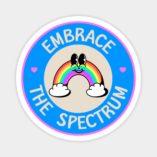 Embrace The Spectrum - Gender Spectrum or Sexuality Spectrum Magnet