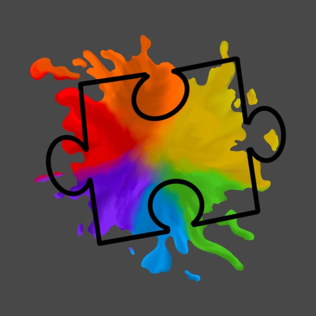 Autism puzzle rainbow by Kurakookaburra 