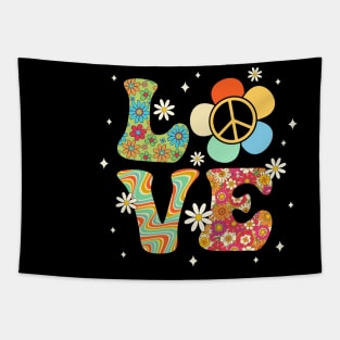 Love Peace Sign 60's 70's Costume Party Outfit Groovy Hippie Tapestry