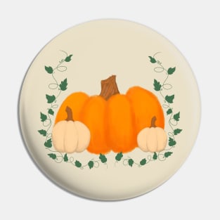 Pumpkin Patch Cute Fall Design Pin