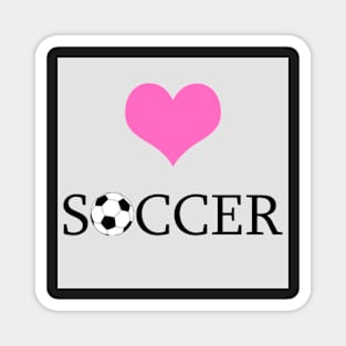 Heart Soccer Magnet