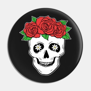 Mexican Skull Dia de los muertos Day of the dead Pin
