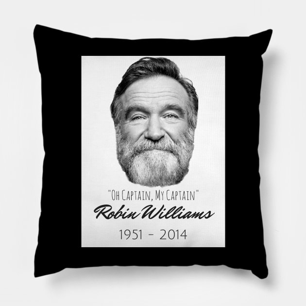 Remembering Robin Williams A Star Gone Too Soon Pillow by Landscape In Autumn