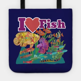 I Heart Tropical Fish Tote