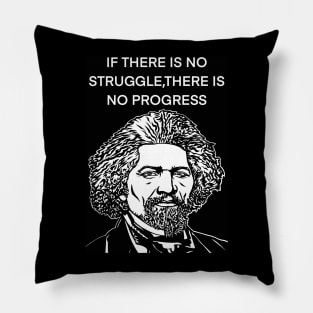 FREDERICK DOUGLASS quote .1 - ink portrait Pillow