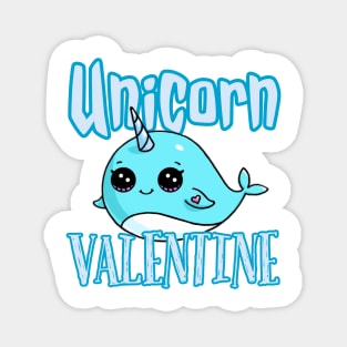 Unicorn valentine Magnet