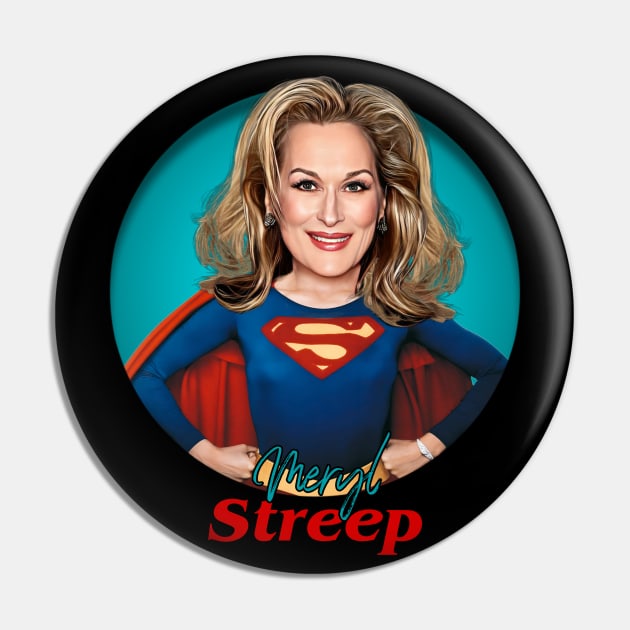 Meryl Streep Pin by Zbornak Designs