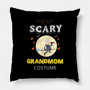 This Is My Scary Orange Pumpkin Halloween GrandMoM Custome Pillow