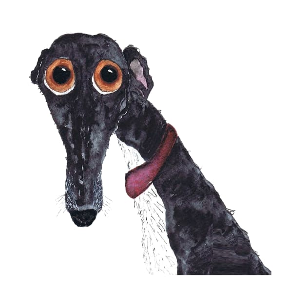 SILLY GREYHOUND by haresandcritters