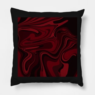 Red paint drip Pillow