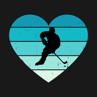 I Love Ice Hockey Winter Sports Ice Skating T-Shirt