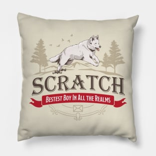 Scratch - Bestest Boy in all the Realms Pillow