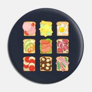 Sandwiches collection Pin