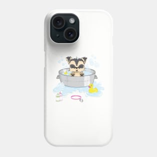 Bathing the puppy Phone Case