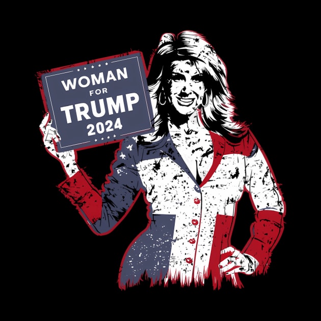 Woman For Trump 2024 Election Usa by OrigamiOasis