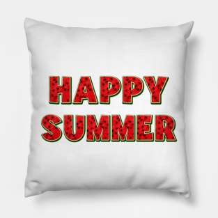 Watermelon Happy Summer Pillow