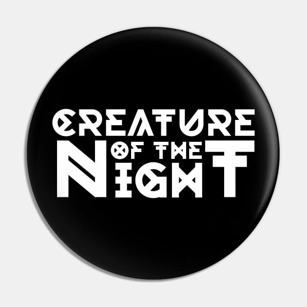 Creature Of The Night Gothic Motif Pin by jazzworldquest