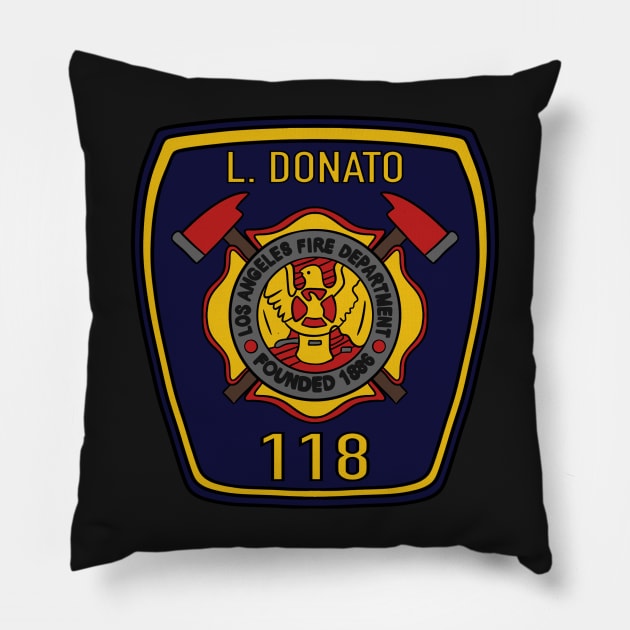 Station 118 LAFD Badge | 911 Lucy Donato Pillow by icantdrawfaces