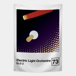 ELO 2 / Minimalist Style Graphic Poster Design Tapestry