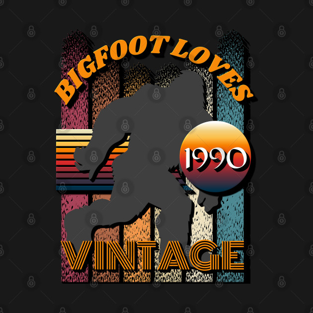 Bigfoot Loves Vintage 1990 by Scovel Design Shop