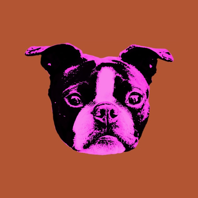 Floating Purple Terrier Head by VDUBYA