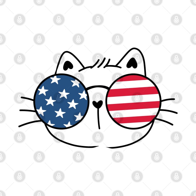 4th of July cat by Janatshie