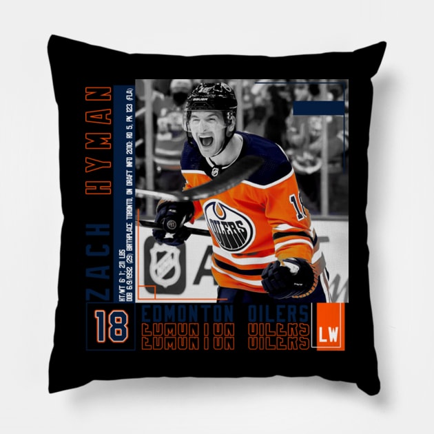 Zach Hyman Paper Poster Pillow by art.Hamdan