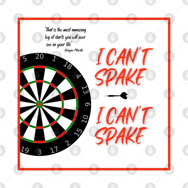 i can't spake wayne mardle commentary red letters 1 by Darts Tees Emporium