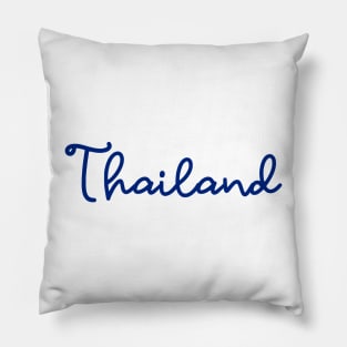 Thailand - Thai blue - Flag color Pillow