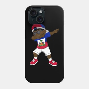 Dabbing Boy Haitian Haiti Flag Kids Dab Dance Phone Case