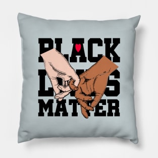 Black lives matter..black white unity Pillow