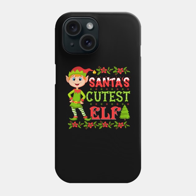 Santa's Cutest Elf Christmas Phone Case by dkdesign96