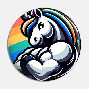 Alpha Male Unicorn LGBTQ Pride Rainbow Pin