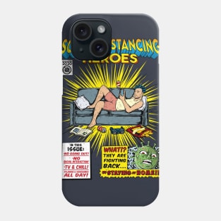 SOCIAL DISTANCING HEROES- MAN Phone Case