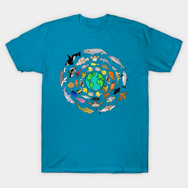 World Oceans Day Sea Life - Sea Life - T-Shirt