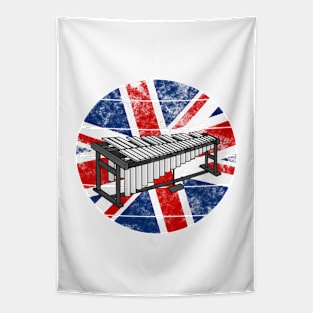 Vibraphone UK Flag Britain Vibraphonist Percussionist British Musician Tapestry