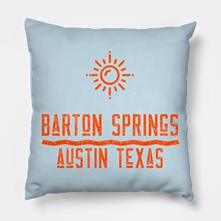 BARTON SPRINGS AUSTIN TEXAS Pillow