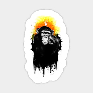 The Thinking Chimp Magnet