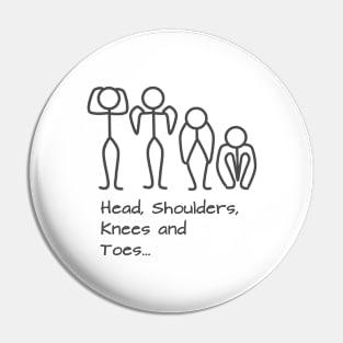 Stickman / Head, shoulders, knees and toes... Pin