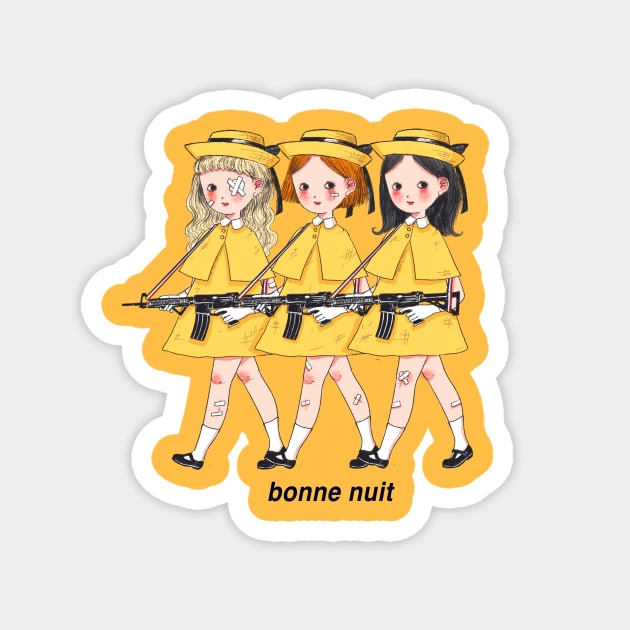 Madeline and Friends Magnet by huhuchild