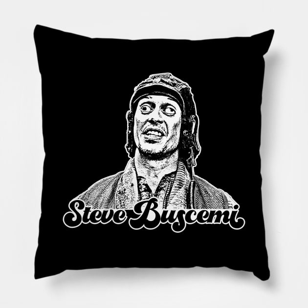 Steve Buscemi // Retro Fan Art Design Pillow by DankFutura